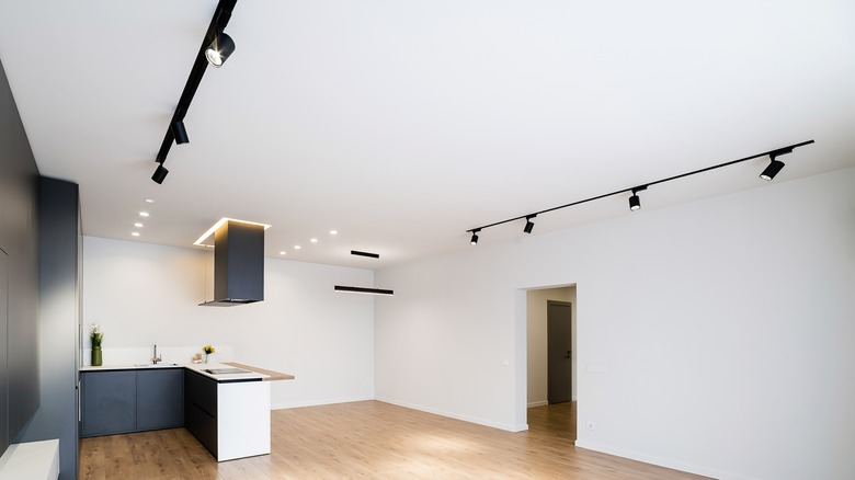 track lighting in apartment