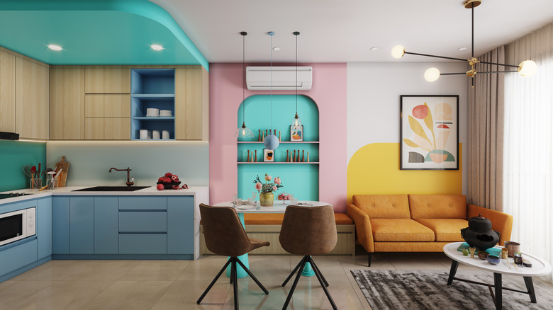 maximalist living room design