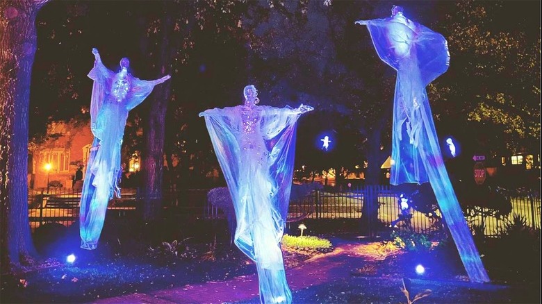 Three packing tape ghosts