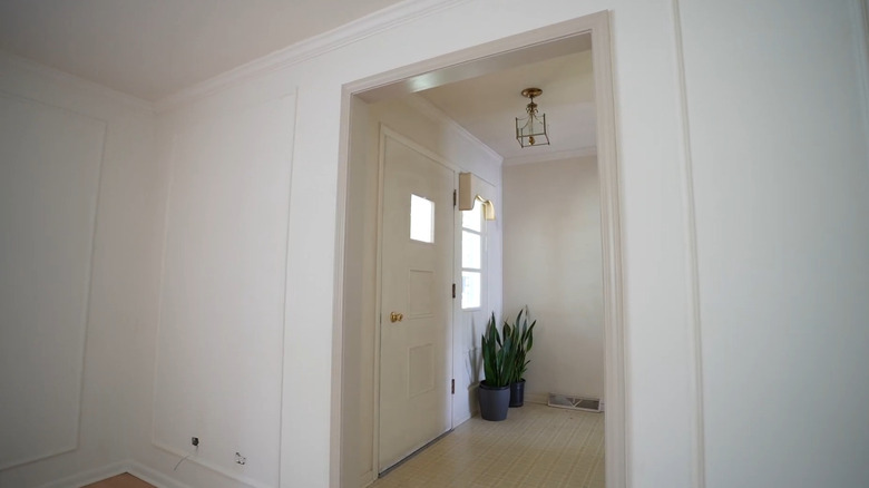 trim painted grey