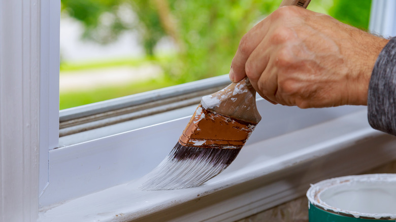 painting window trim