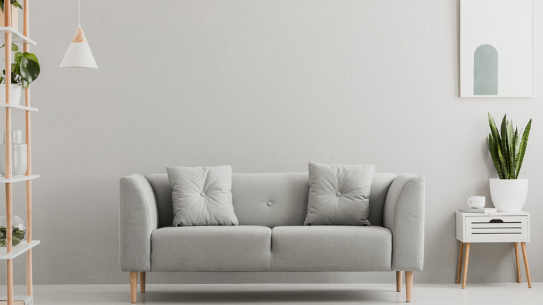 light gray living room