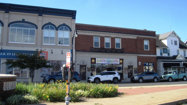 Downtown quakertown with shops