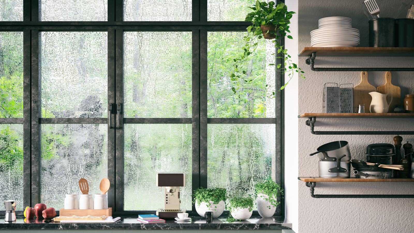 The Perfect Place To Hang Plants To Create A Lush Kitchen Oasis