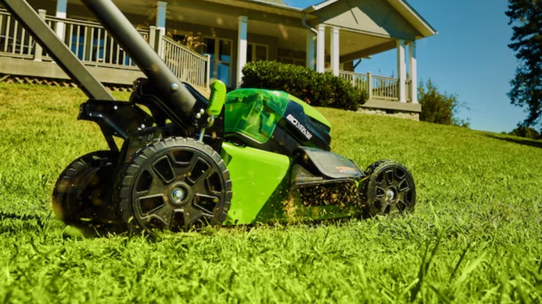 Product image of a Greenworks lawn mower