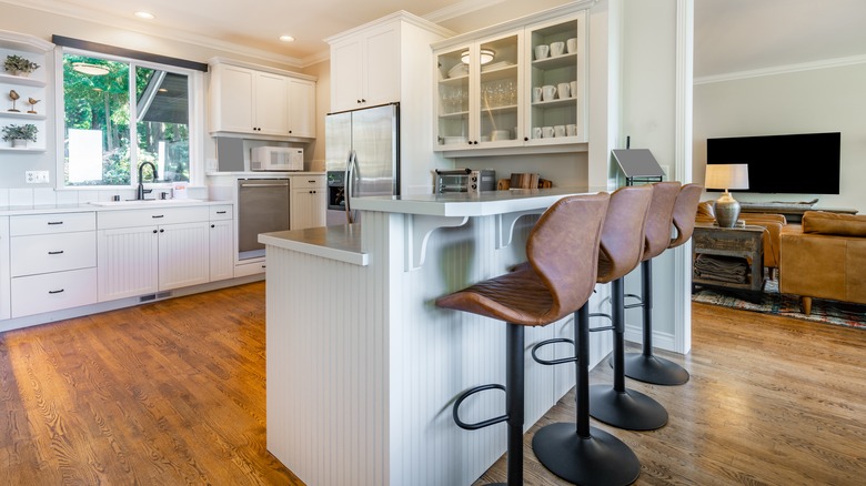 kitchen with island