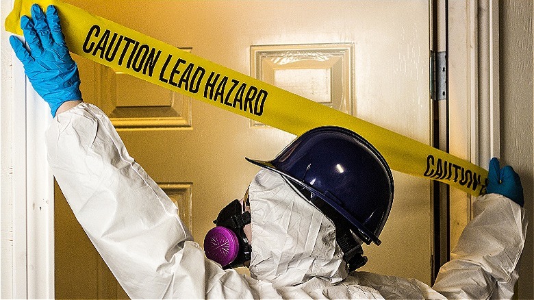 Professional lead abatement worker