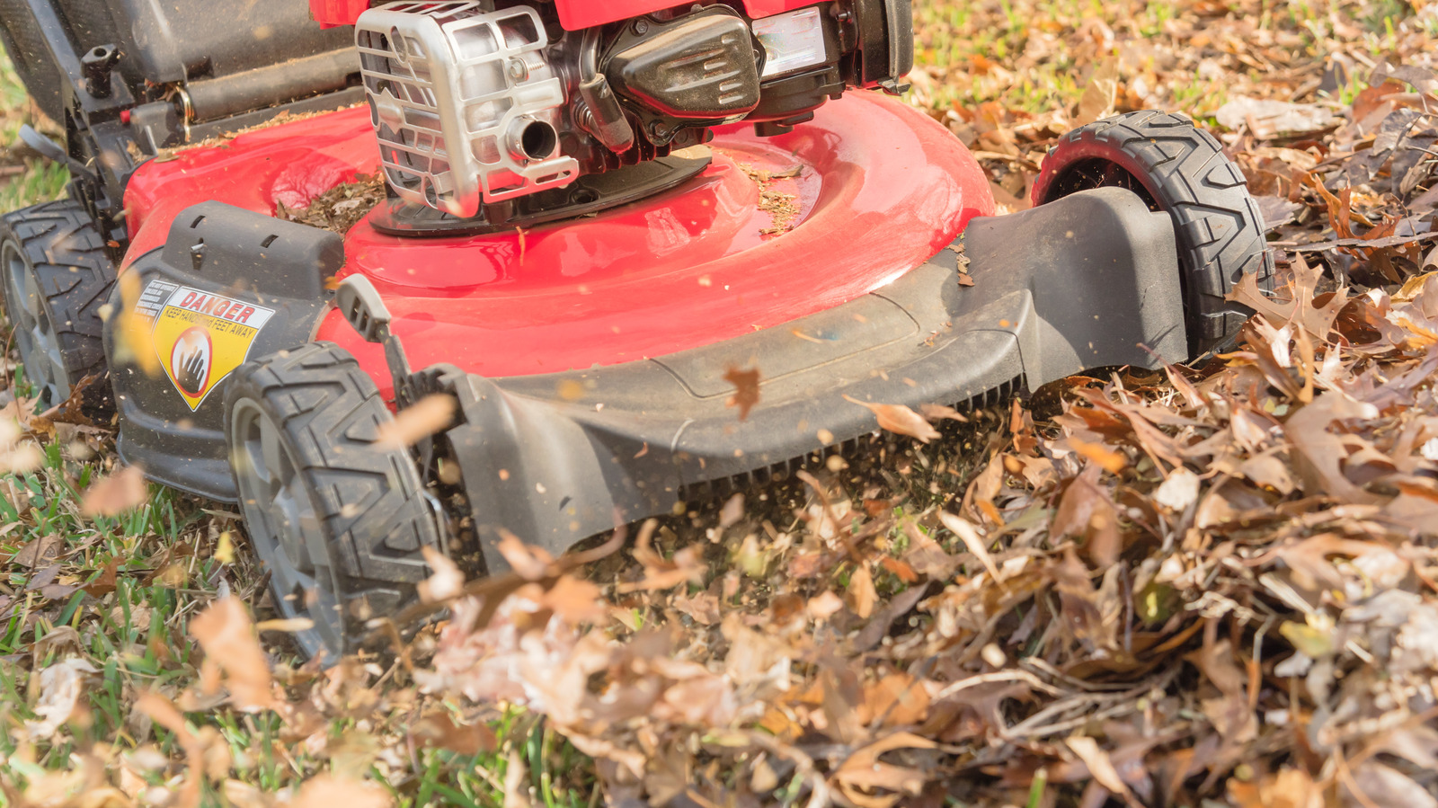 Mulching leaves with riding mower cheap