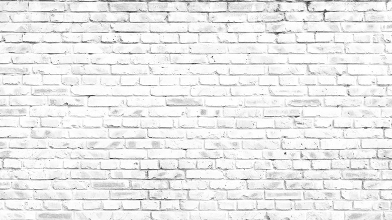 white brick wall