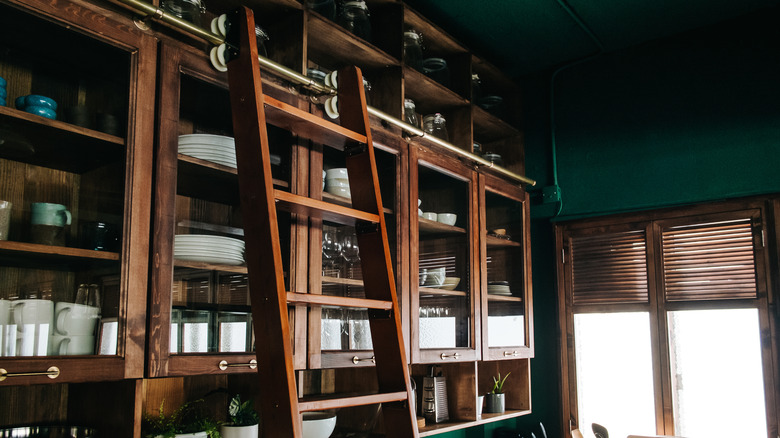 ladder in kitchen