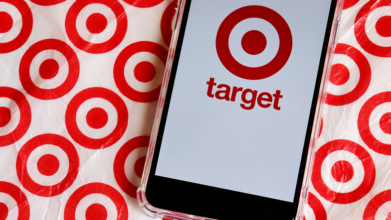 Target logo on phone