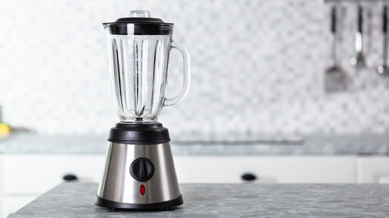 Clean blender on kitchen counter