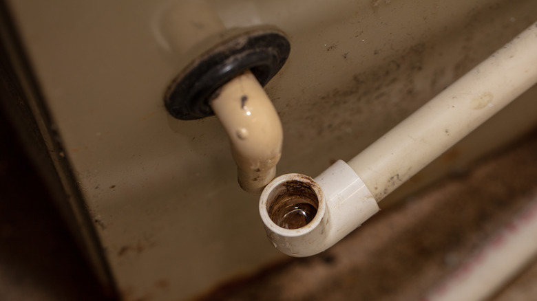 Clogged AC condensation drain