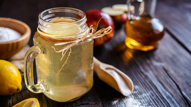 Apple cider vinegar jar