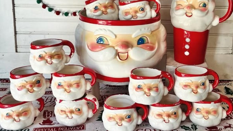 Holt Howard Santa mug collection