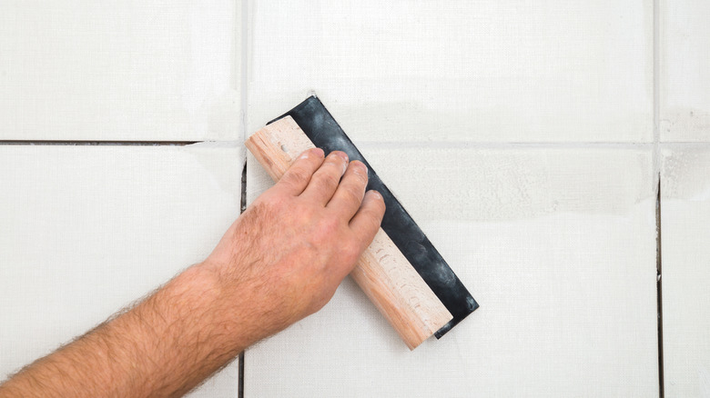 tiles with grout