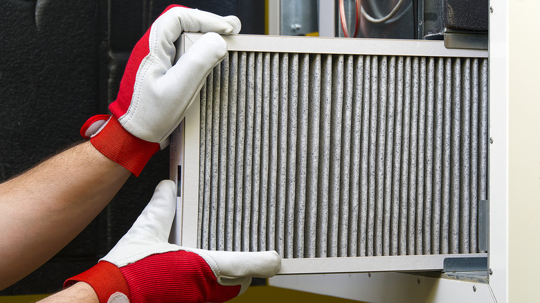 Changing HVAC filter