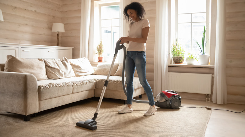 Vacuum on carpet