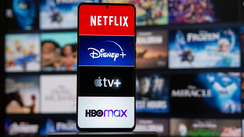 Streaming service options concept