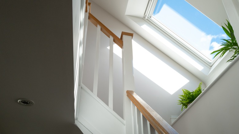 Skylight in a stairwell