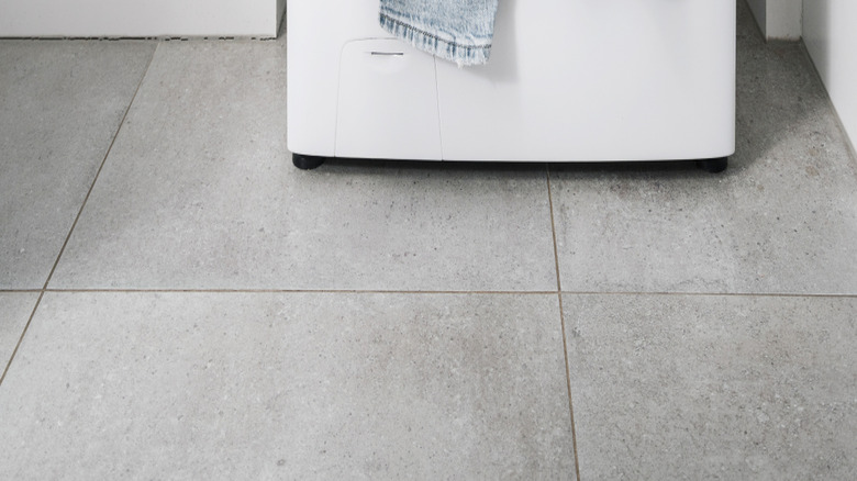 An overfilled clothes washing machine