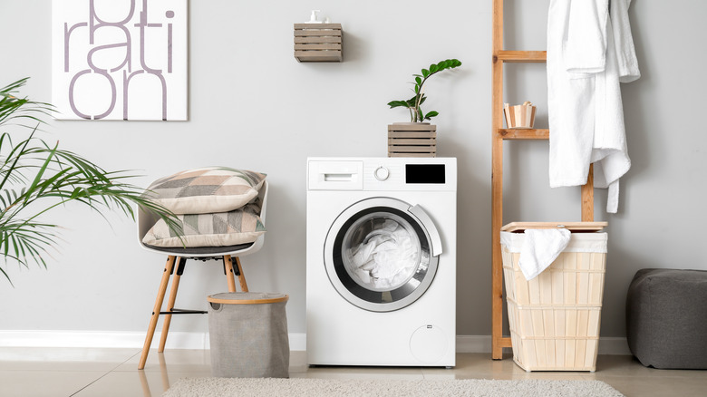 tidy laundry room