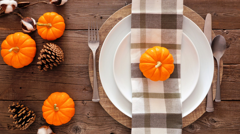 light check print fall theme