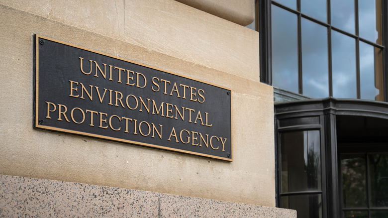 Sign outside the EPA Office