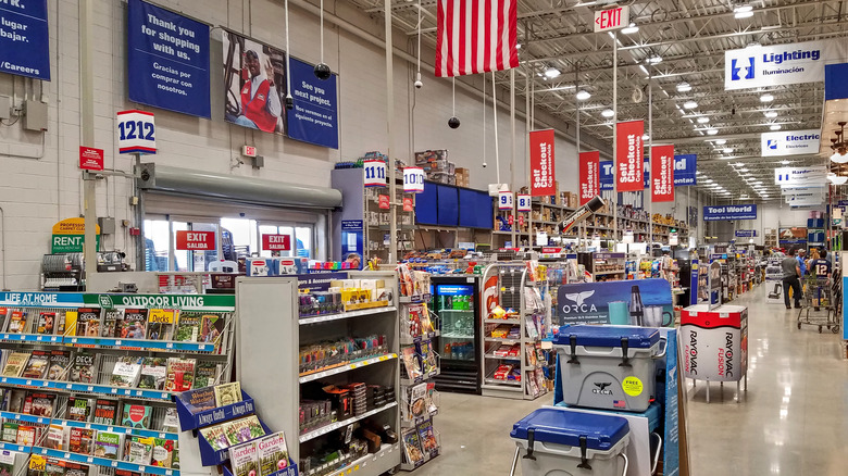 inside a Lowe's store