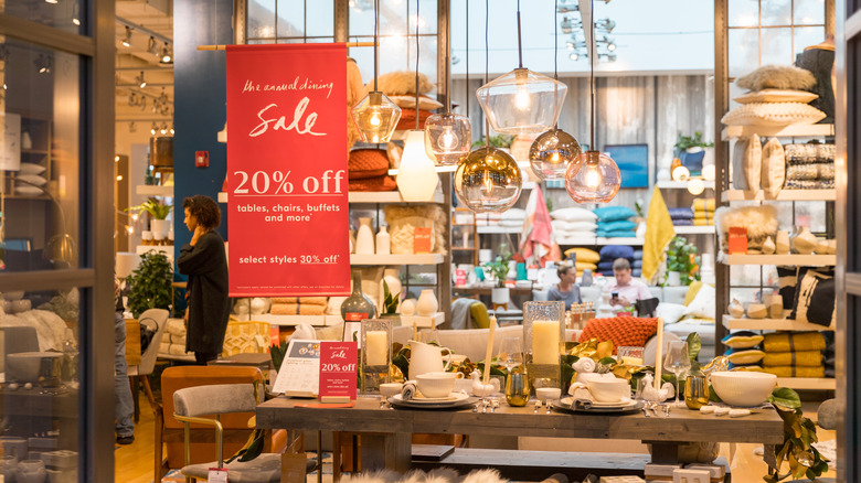 West Elm store interior sale