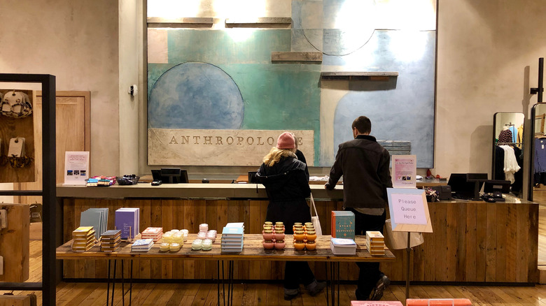 interior of Anthropologie store