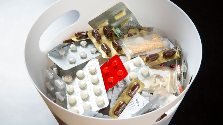 medication in trash 