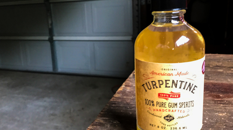 Bottle of turpentine 