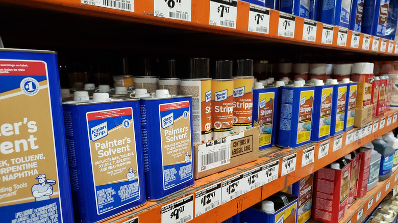 Paint stripper on store shelves