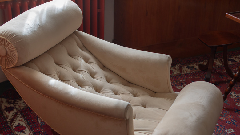 A restored 1920s couch