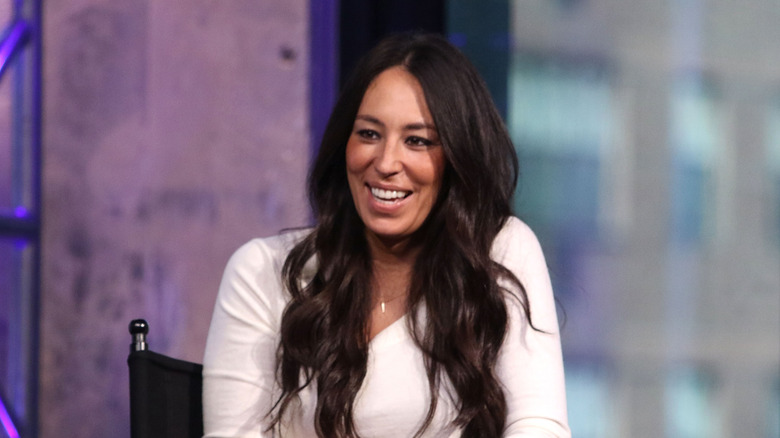Joanna Gaines smiling during interview
