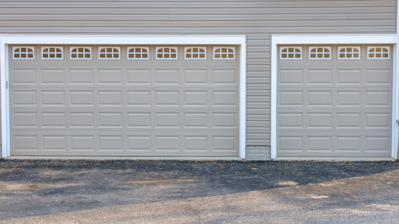 Raised panel garage doors