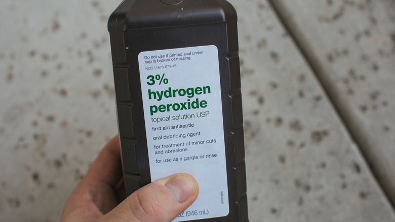 Bottle of hydrogen peroxide