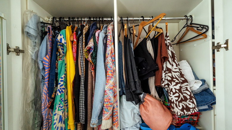 Overfilled closet