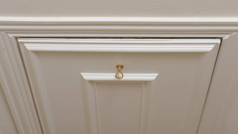 Attic Ease pull hook on attic door