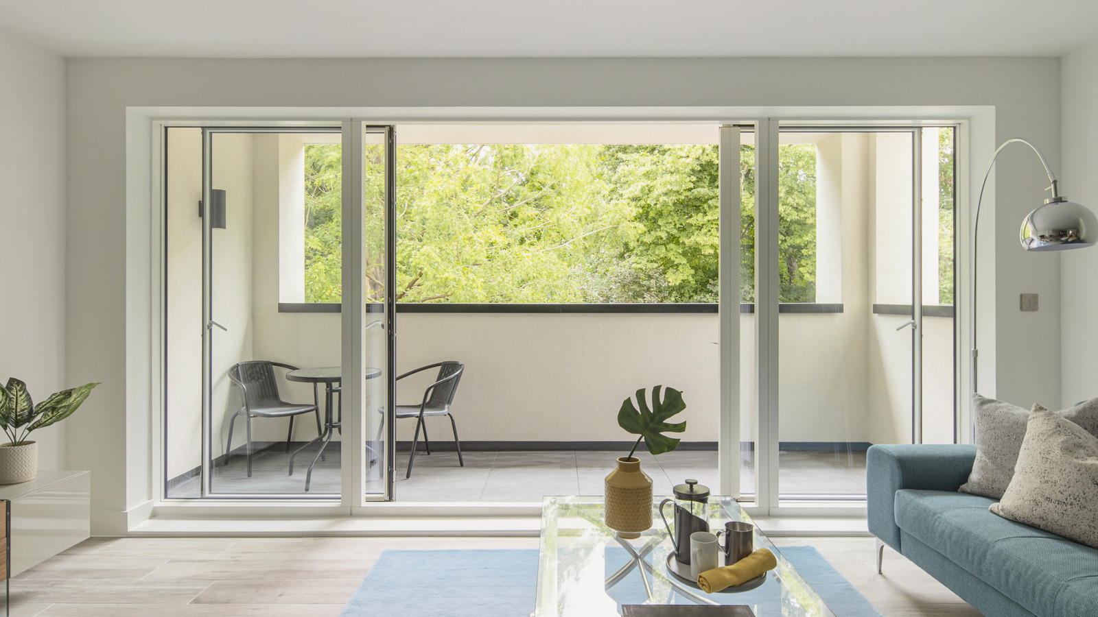 The Ideal Window Treatment for a Sleek, Modern Sliding Glass Door