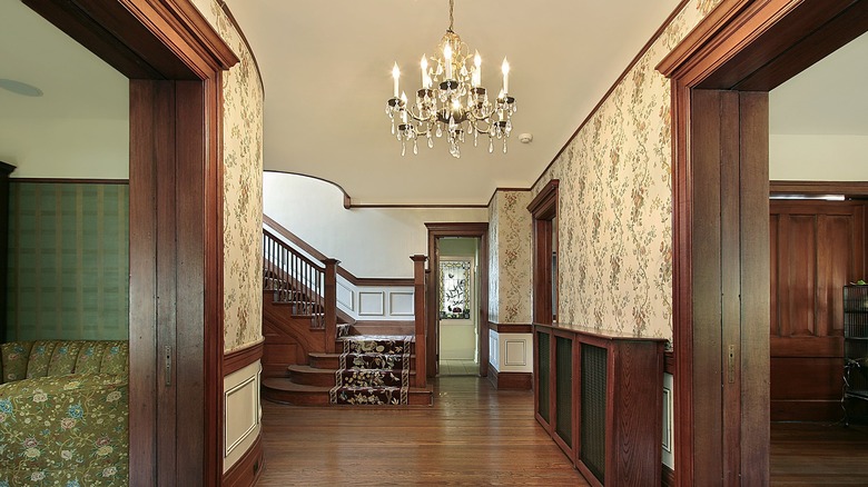 home with dated entryway