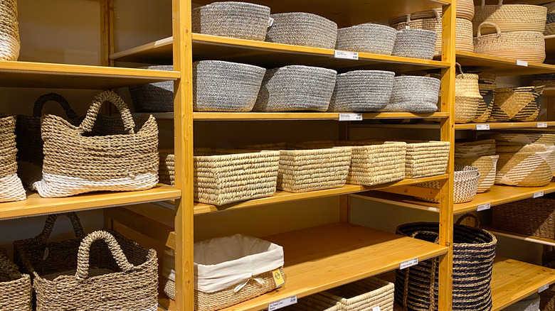 wicker and woven baskets
