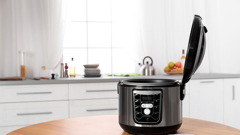 Slow cooker in kitchen