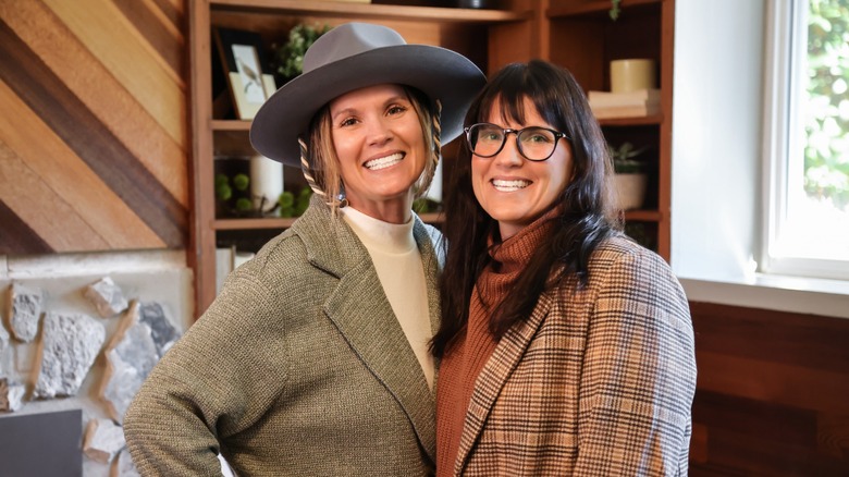 Lyndsay Lamb and Leslie Davis smiling