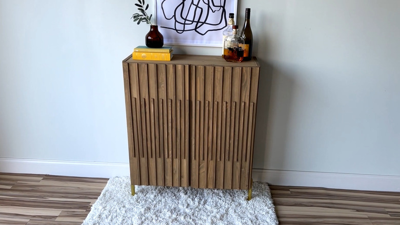 Finished IKEA bar cabinet