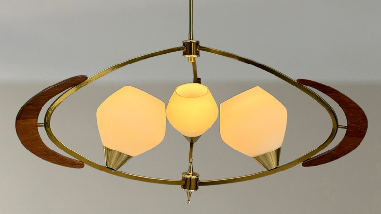 Example of a mid-century modern atomic light chandelier