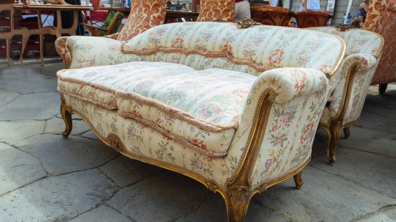 Couch at flea market