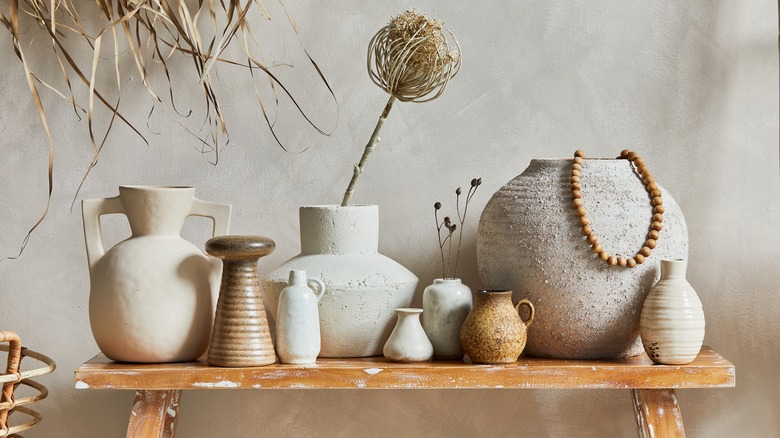 Textured vases