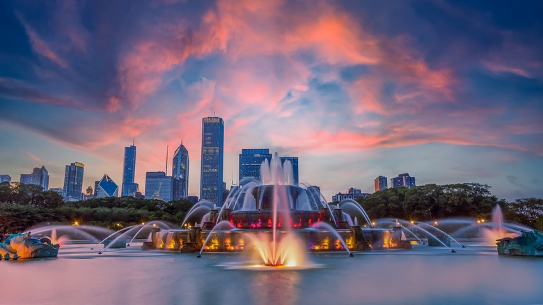 Chicago at sunrise